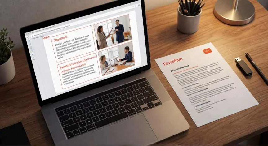 como abrir en powerpoint un pdf, Presentación de PowerPoint con diapositivas editables generadas a partir de un archivo PDF convertido