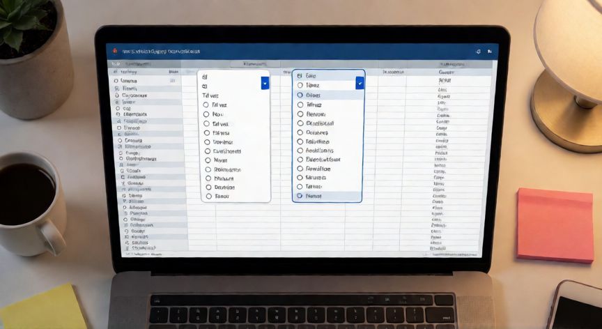 como agregar en excel opciones, Lista desplegable con opciones en una hoja de cálculo de Excel con listas dependientes