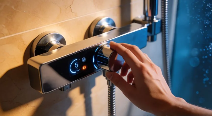 como ahorrar agua en la ducha, Ajustando la llave de la ducha con temporizador para controlar el consumo