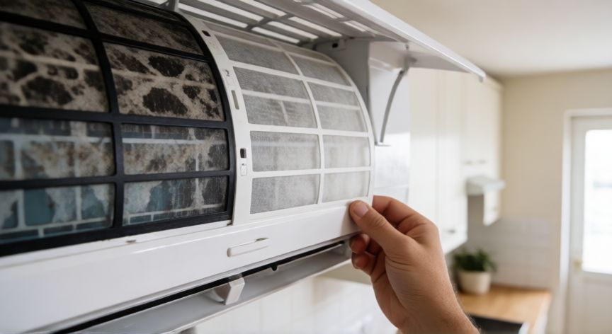 como ahorrar aire acondicionado, Mantenimiento y limpieza de filtros de aire acondicionado