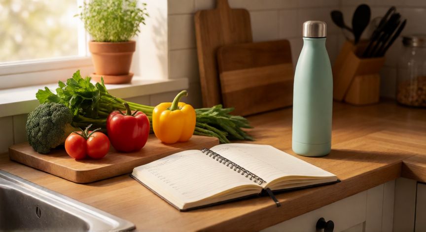 como ahorrar al maximo, Cocina ordenada con plan de comidas y productos frescos para ahorrar