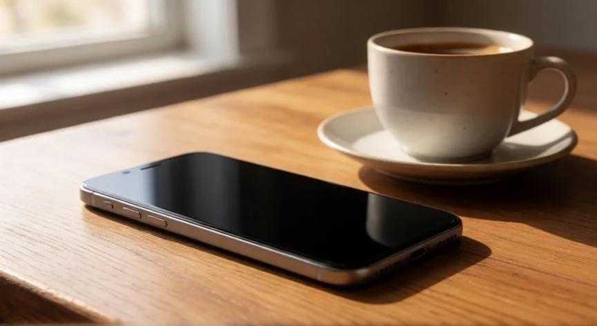 como ahorrar al maximo la bateria del iphone, Pantalla del iPhone en modo oscuro con la salud de la batería al 87 por ciento