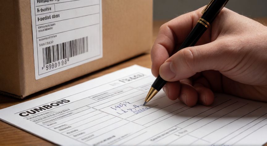 como ahorrar aranceles aliexpress, Llenado de formulario de declaración aduanera para envío internacional