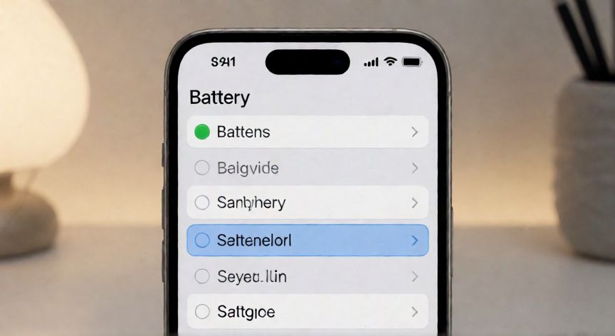 como ahorrar bateria iphone 17 pro, Pantalla de ajustes de batería del iPhone 17 Pro mostrando opciones de ahorro