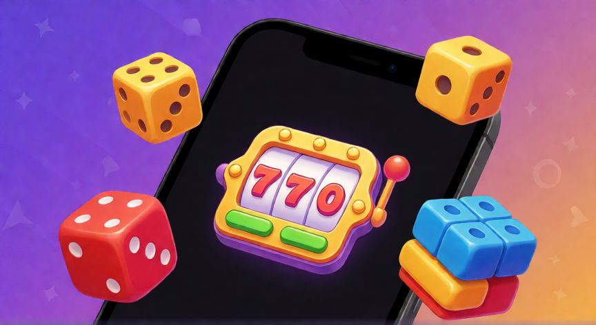 como ahorrar comprando en temu, Iconos de juegos y recompensas digitales alrededor de un teléfono inteligente