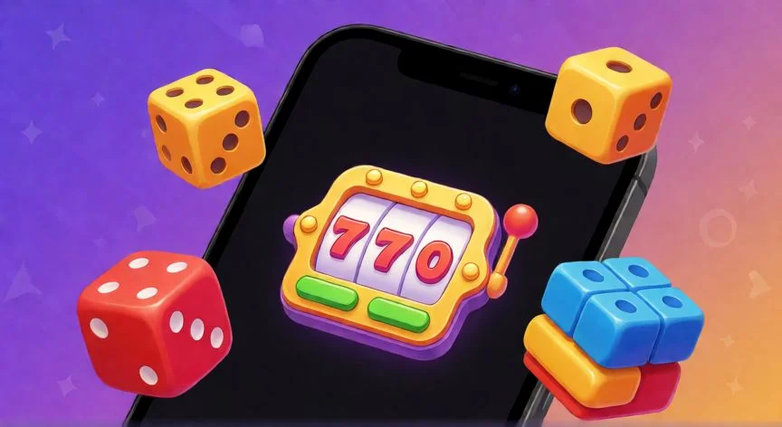 como ahorrar comprando en temu, Iconos de juegos y recompensas digitales alrededor de un teléfono inteligente
