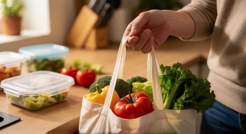 como ahorrar dinero cada mes, Compras de alimentos frescos para cocinar en casa y ahorrar