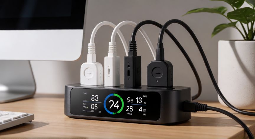 como ahorrar en la factura de la luz, Multipunto inteligente mostrando consumo eléctrico en tiempo real