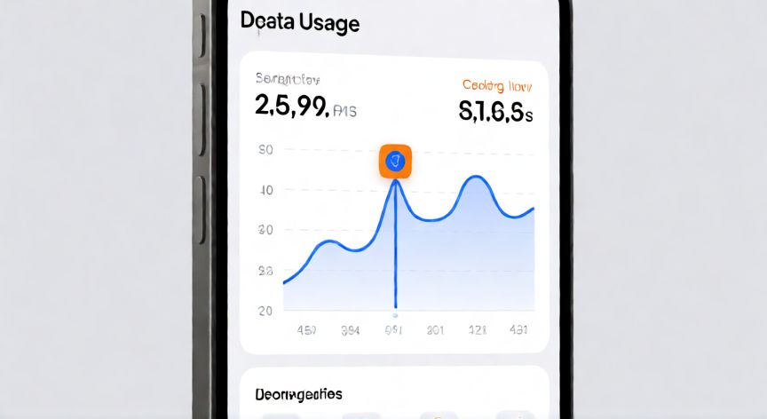 como ahorrar en naranja x, Gráfico de consumo de datos en la aplicación de Naranja X mostrando el uso por aplicación