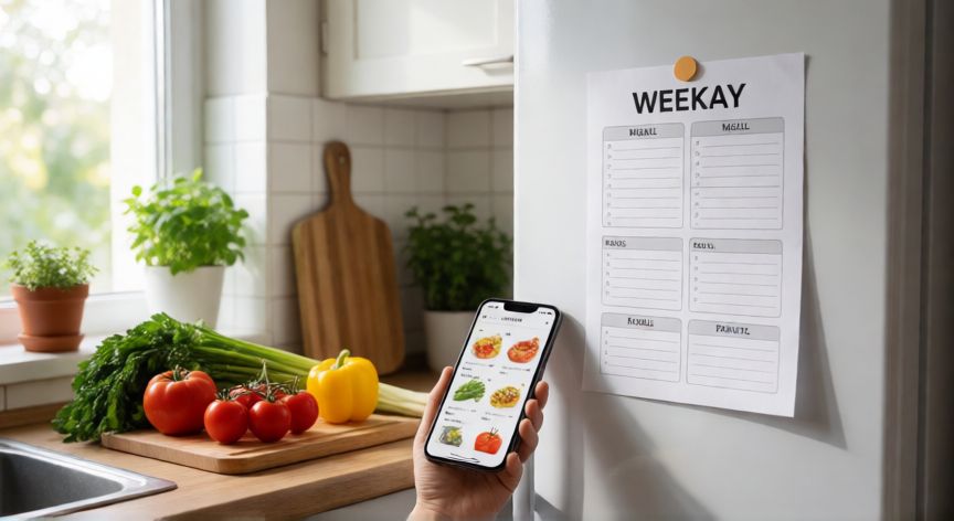como ahorrar en venezuela, Planificación de comida semanal y compra de alimentos frescos en la cocina