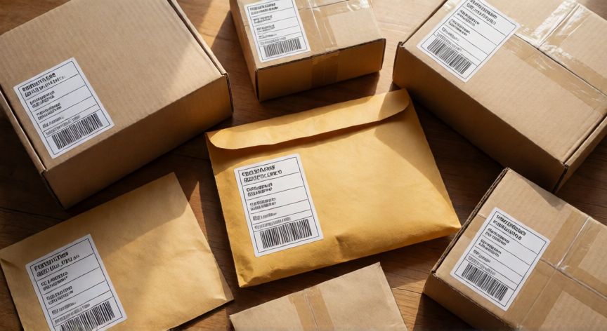 como ahorrar gastos de envio en aliexpress, Cajas de envío internacionales con etiquetas de seguimiento
