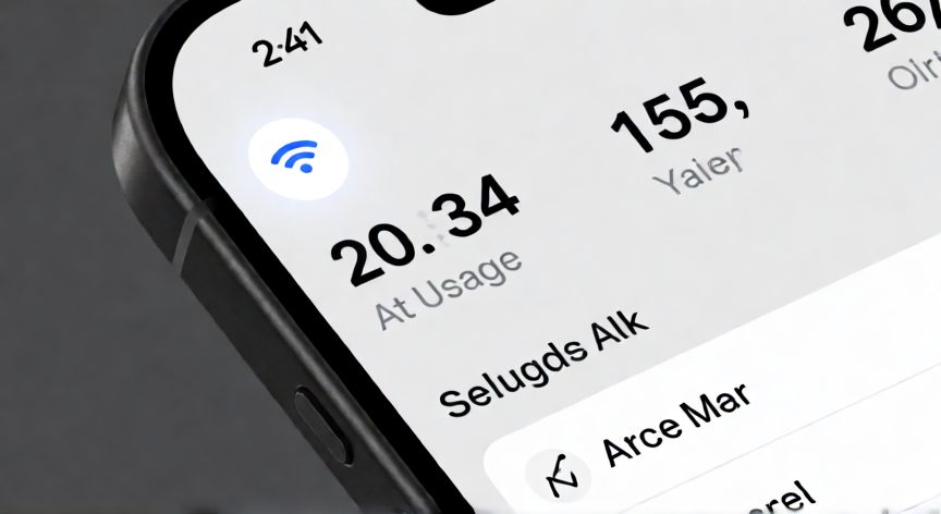 cómo ahorrar internet, Pantalla de teléfono mostrando ajustes de datos y conexión wifi activa