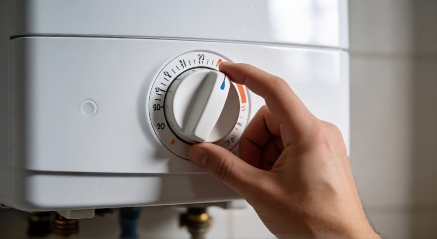 como ahorrar luz con calentador electrico, Ajustando el termostato de un calentador eléctrico para ahorrar energía