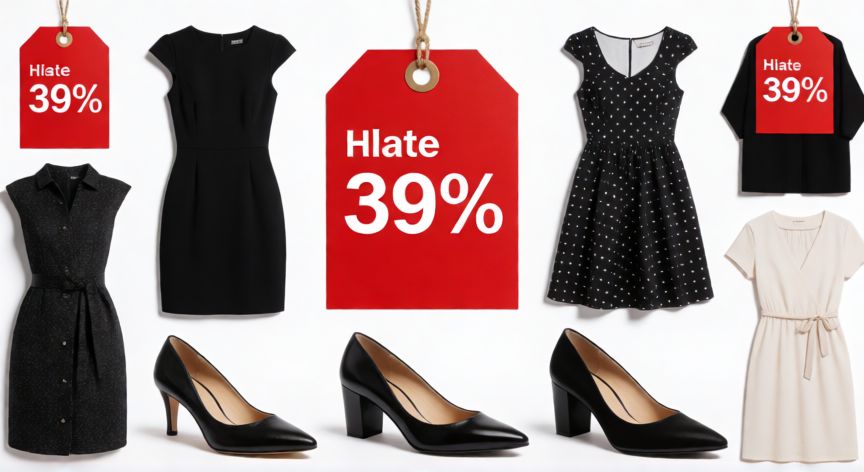 como ahorrar mas en shein, Ropa y calzado con etiquetas de precios rebajados en liquidación