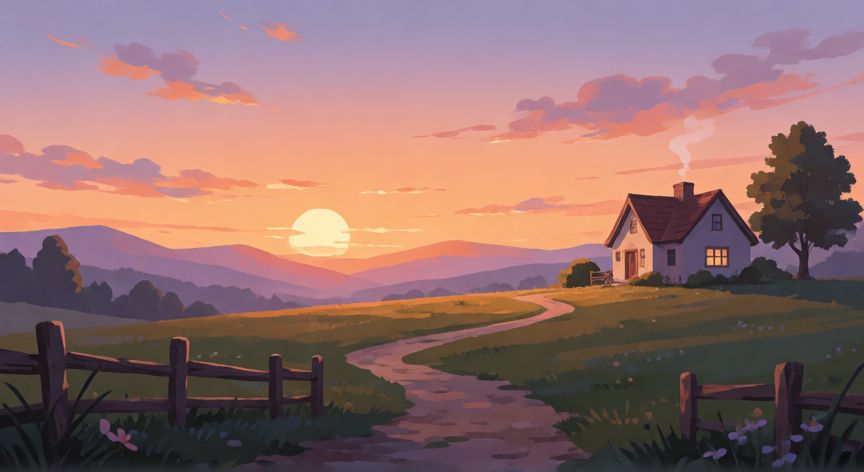 como ahorrar para la jubilacion, Paisaje al atardecer simbolizando la tranquilidad de la jubilación