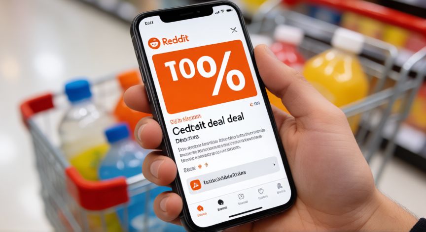 como ahorrar reddit, Persona consultando ofertas en Reddit desde su móvil