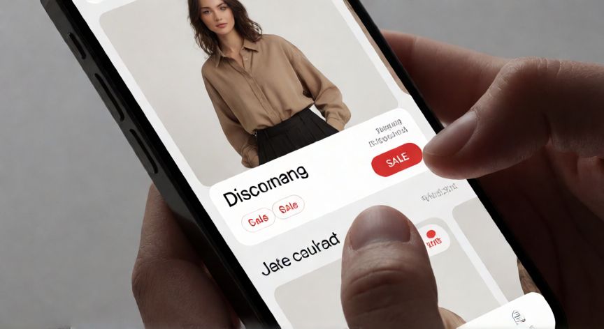 Pantalla de móvil mostrando cupones de descuento en la app de Shein
