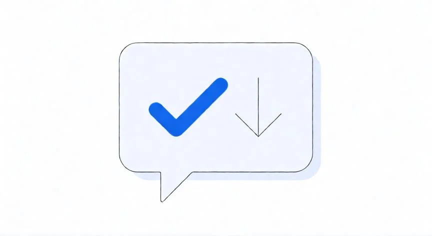 Ilustración de ahorro de tokens en IA con burbuja de diálogo y flecha descendente