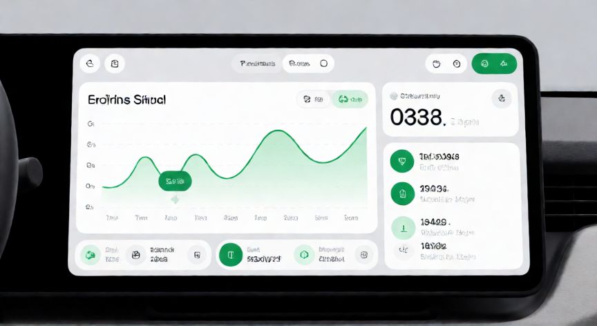 como ahorrar tokens en claude, Panel de control mostrando métricas de eficiencia y contadores de tokens optimizados