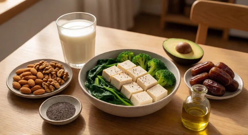 Tabla de alimentos con fitoestrógenos y grasas saludables para la salud del busto