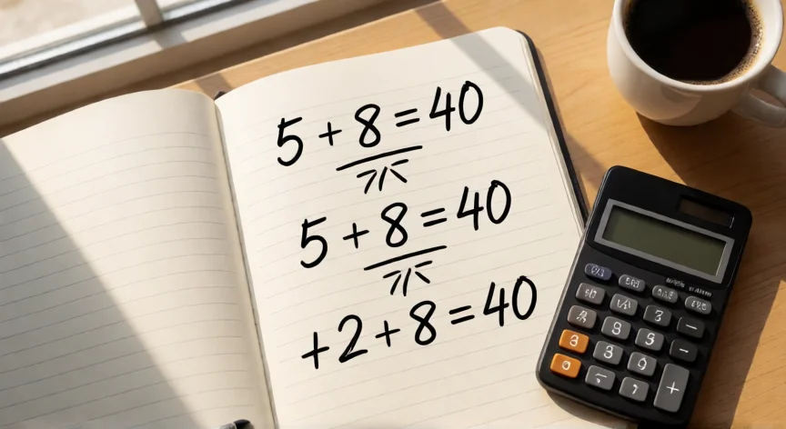 como aumentar 5 a una cantidad, Cuaderno con operaciones de multiplicación partiendo del número 5