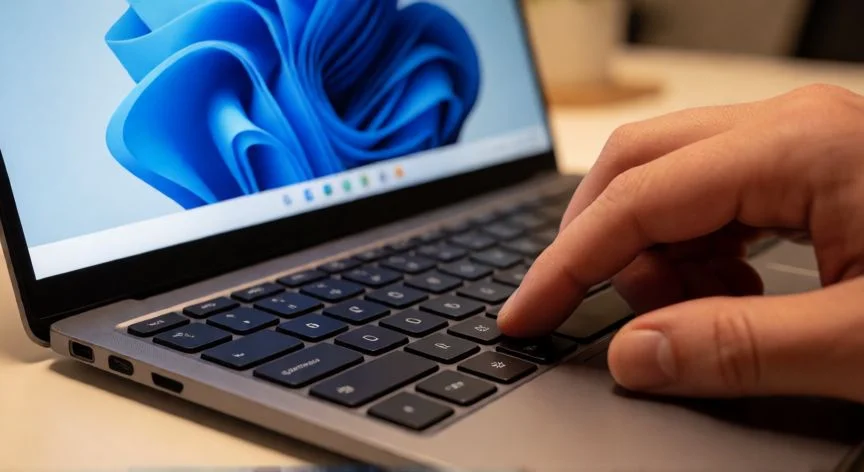 como aumentar brillo en windows 11, Uso de las teclas Fn más icono de sol para aumentar el brillo en un portátil