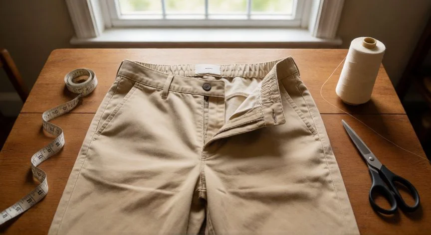 Cómo Aumentar la Cintura de un Pantalón con Elástico