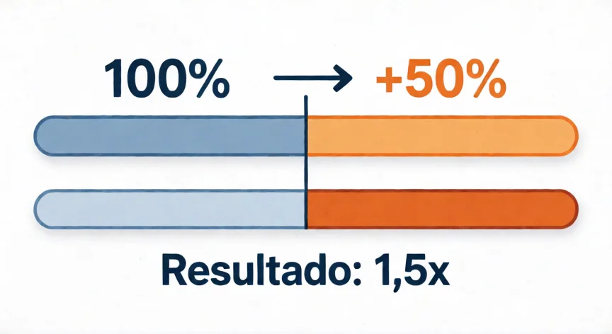 Cómo aumentar el 50 por ciento a una cantidad: guía paso a paso