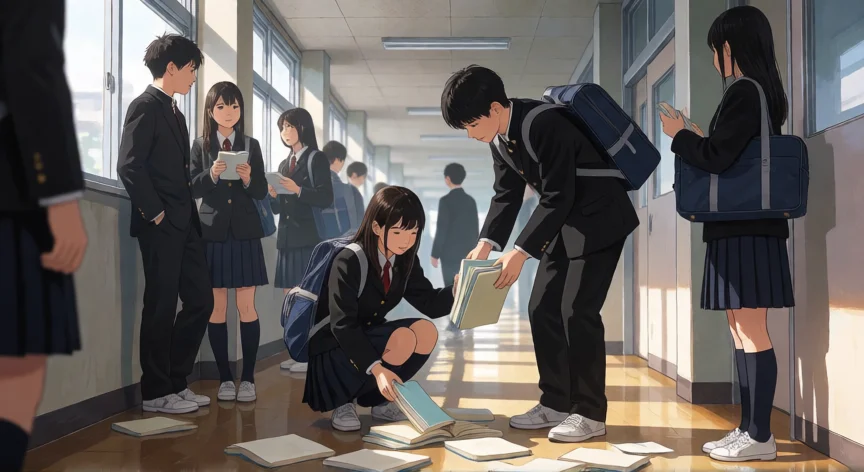 como aumentar kindness persona 5, Ayudando a un compañero en la escuela para ganar Gentileza en Persona 5