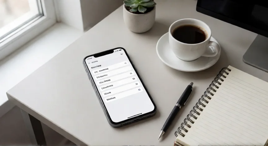 como aumentar la velocidad de mis datos unefon, Teléfono en el escritorio mostrando la configuración de red móvil LTE y 5G
