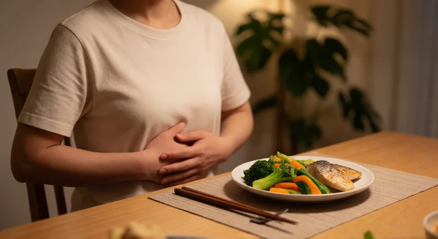 como aumentar los jugos gastricos, Respiración diafragmática antes de comer para activar digestión