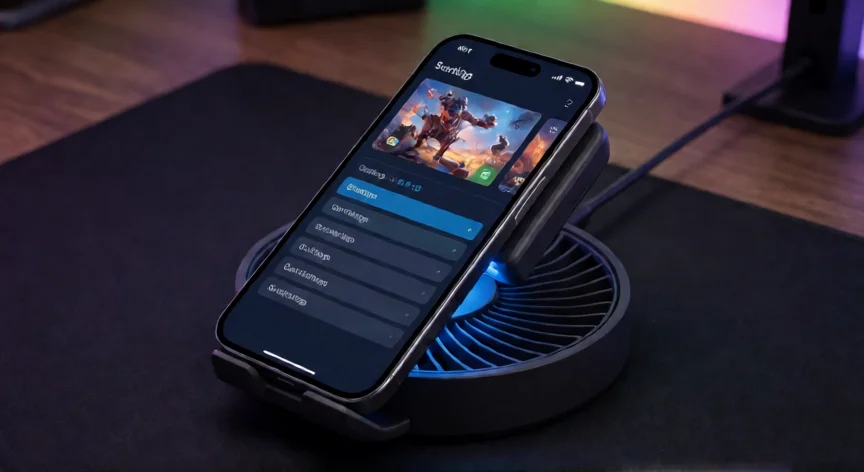 como aumentar mis fps en blood strike, Smartphone con disipador de refrigeración para mantener FPS estables
