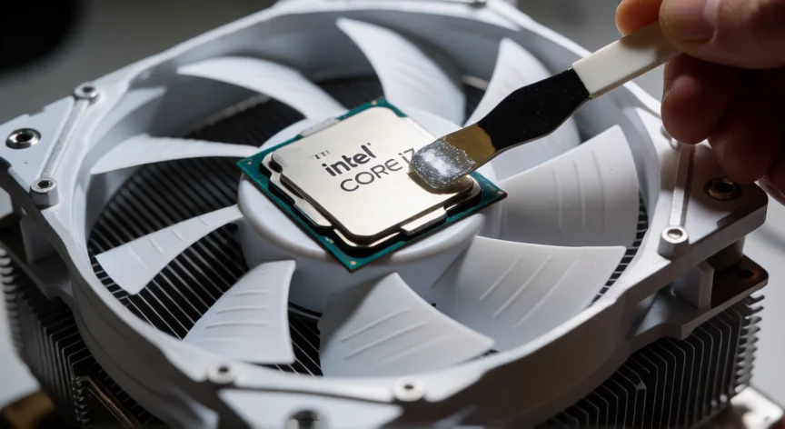 como aumentar mis hz, Aplicando pasta térmica en un procesador antes de overclocking