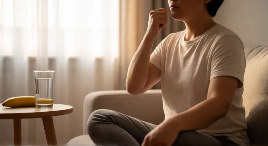 como aumentar mis reflejos, Persona practicando respiración diafragmática en un ambiente tranquilo