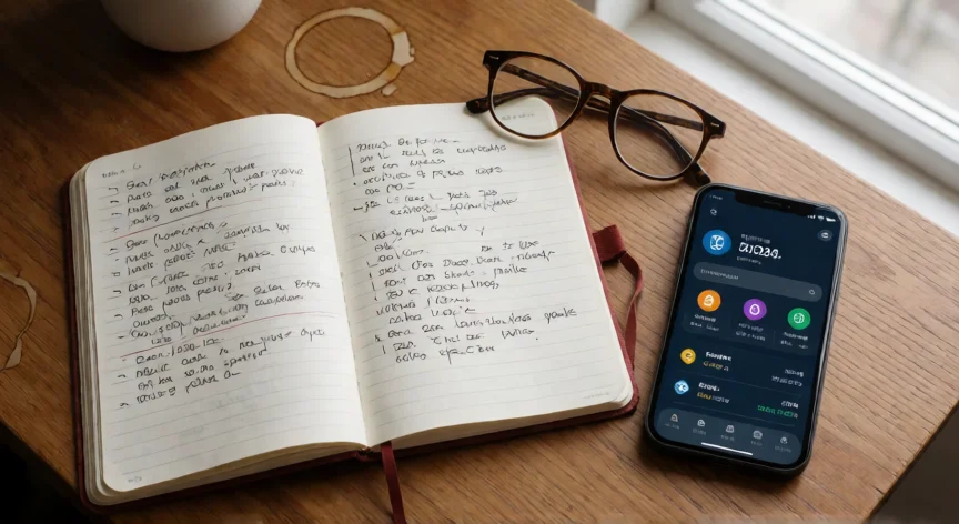 como aumentar mis usdt en binance, Diario de trading y móvil con cartera de criptomonedas sobre escritorio