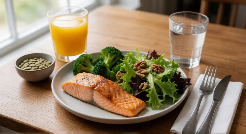 como aumentar quantidade de espermatozoide, Alimentação rica em ômega-3, zinco e antioxidantes para saúde espermática