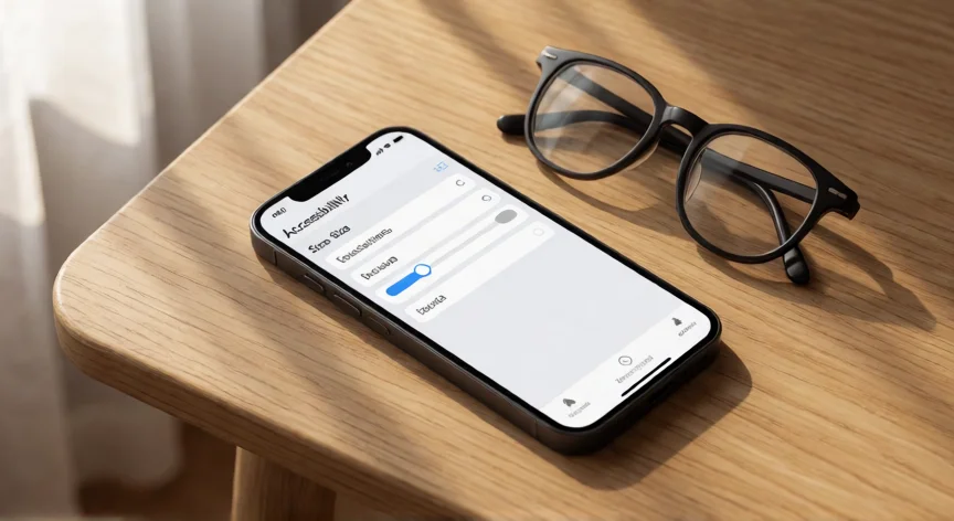 como aumentar tamaño letra en movil, iPhone mostrando la configuración de tamaño de texto en Accesibilidad