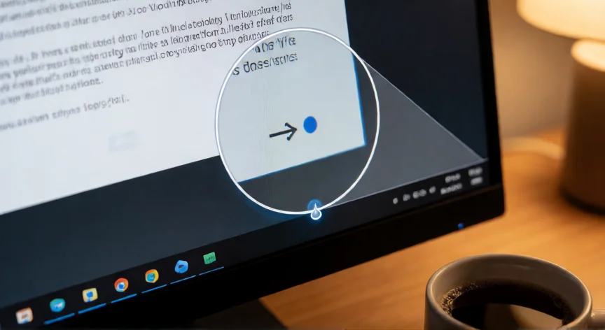 como aumentar y disminuir la pantalla con el teclado, Amplificador de Windows activo mostrando zona de pantalla ampliada
