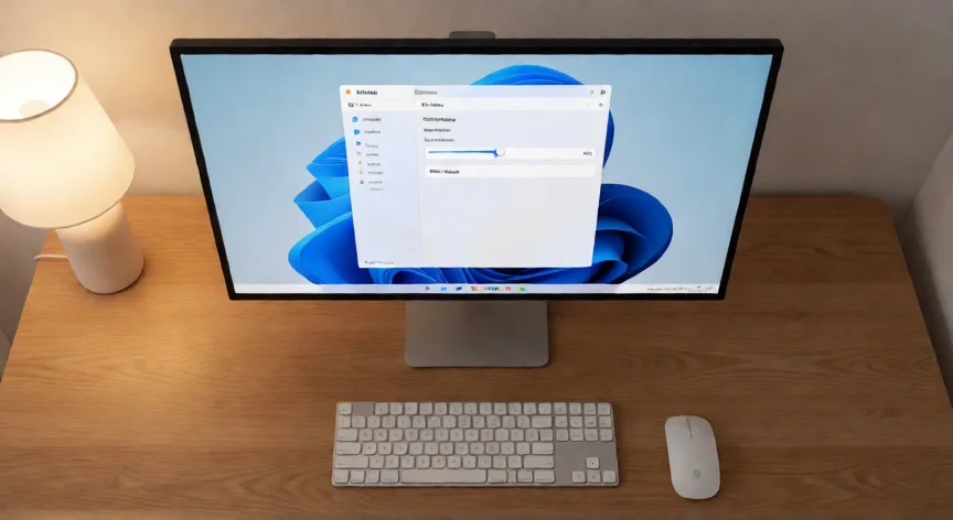 como aumentar zoom pantalla ordenador, Pantalla del ordenador mostrando la configuración de escala de pantalla en Windows