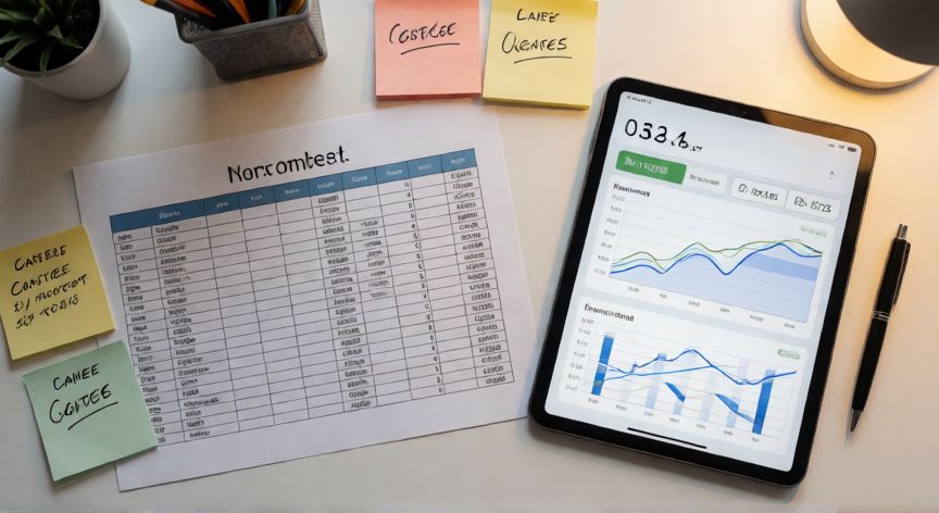 como buscar en excel duplicados, Espacio de trabajo con hojas de cálculo impresas y análisis de datos para detectar duplicados