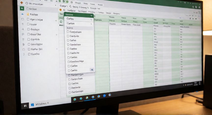 como buscar en excel un nombre, Filtro Automático de Excel activo en la columna de Nombres mostrando solo las filas que coinciden con el nombre buscado