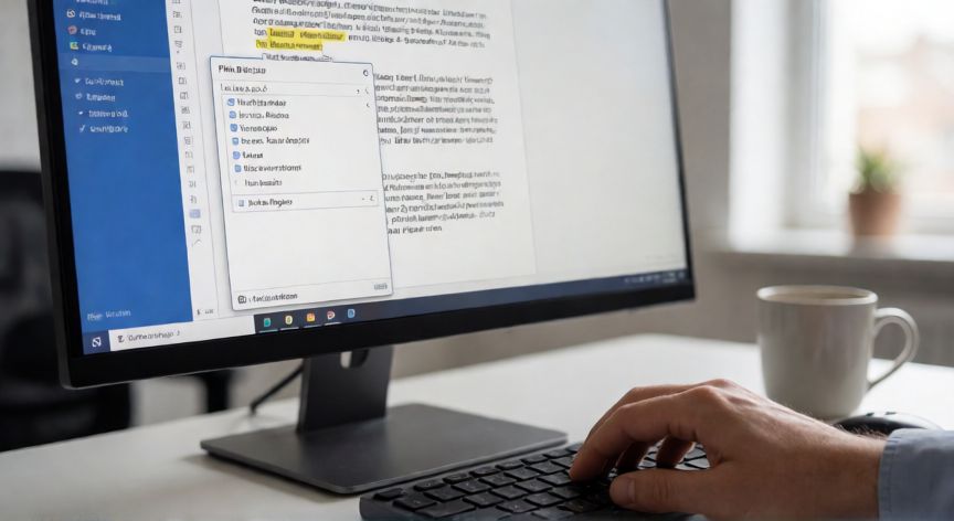 como buscar en word una palabra, Captura de la función Buscar y reemplazar de Microsoft Word en un documento abierto