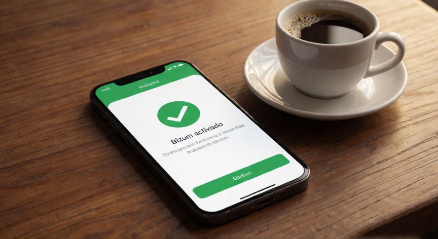 como cambiar el bizum de un banco a otro, Confirmación de éxito al activar Bizum en el nuevo banco en un móvil