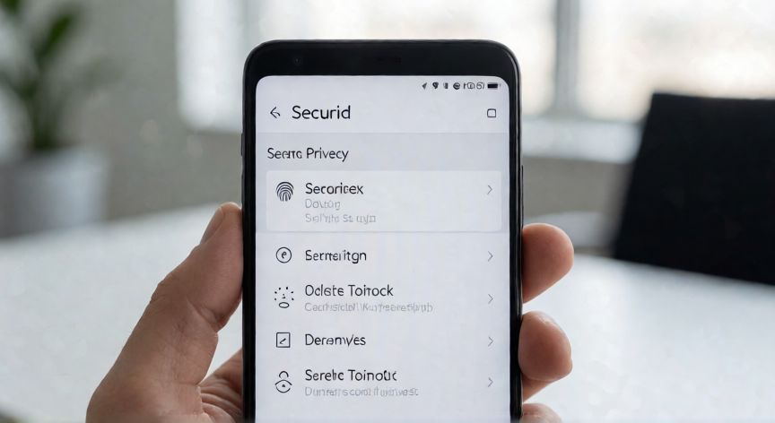 como cambiar el bloqueo de pantalla, Menú de configuración de seguridad en un teléfono Android mostrando opciones de bloqueo