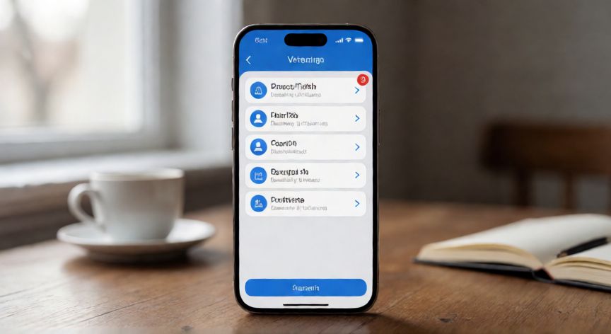 como cambiar el buzon de voz, Smartphone mostrando la aplicación de buzón de voz con notificaciones
