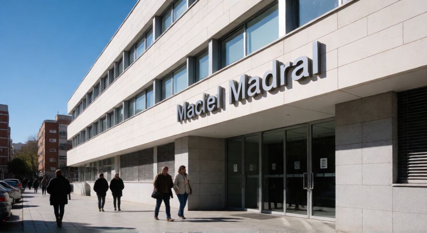 como cambiar el domicilio de empadronamiento en madrid, Fachada de una oficina municipal del Ayuntamiento de Madrid