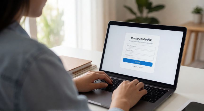 como cambiar el email en amazon, Persona validando un nuevo correo electrónico en su cuenta de Amazon desde el ordenador