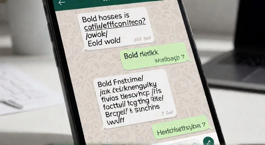 Ejemplo de formatos de texto en una conversación de WhatsApp