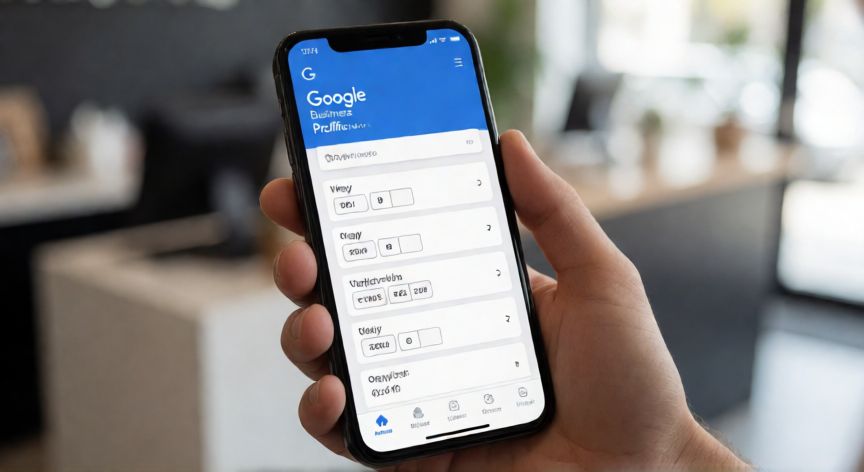 como cambiar el horario de mi negocio en google, Pantalla de móvil mostrando la edición de horarios en Google