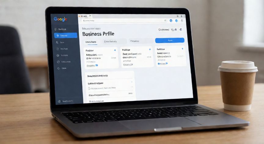 como cambiar el horario de mi negocio en google, Ordenador portátil con el panel de administración de Google abierto